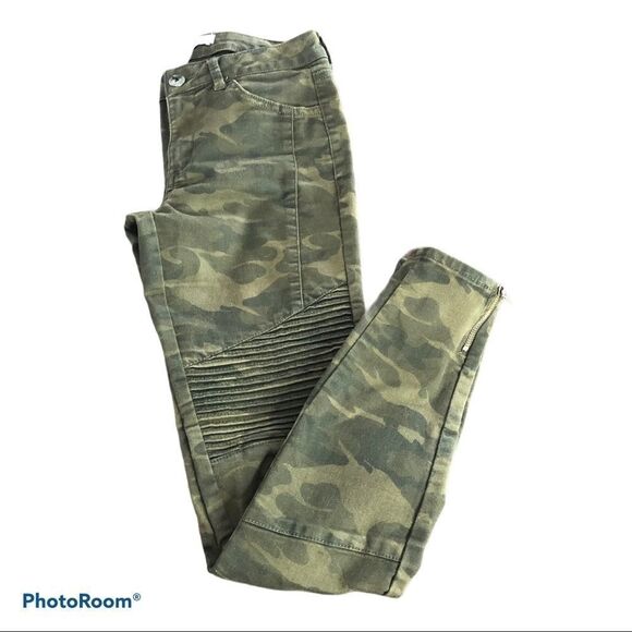 𝅺Z1975 Denim Zara Camouflage Skinny  pants Size 2 - Picture 2 of 7